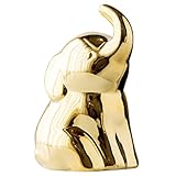 Figurines d'animaux en céramique - la statue d'éléphant est réaliste, bien réalisée et conçue ; son apparence est charmante et unique. sculpture d'éléphant en céramique