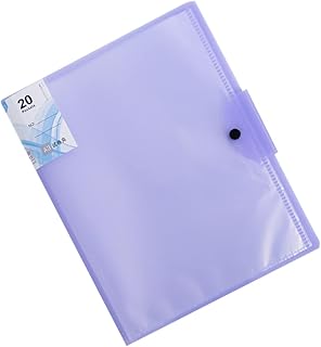 HONMEET Pasta Fichário 20 Pastas Pastas De Papel Pastas Roxas Relatório Fichário Pasta De Arquivo Material De Capa De Papel Organizador De Arquivos Roxo Pastas Fichário