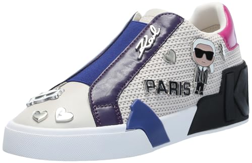 Image of Karl Lagerfeld Women's Mavise Slip on Sneaker with Pins