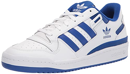 adidas Originals Women s Forum Low Sneaker, White Team Royal Blue White, 7