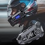 HFLWYWD-Motorcycle-Bluetooth-HeadsetSkiing-Earphone-Waterproof-Bluetooth-Helmet-Headset-with-Noise-CancellationIPX6-Waterproof-Headphone-Speakers-Compatible-with-All-Helmets