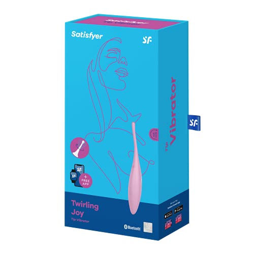 Satisfyer Twirling Joy Connect App, tipvibrator met app-bediening, waterdichte, huidvriendelijke siliconen, kleur:roze - Afbeelding 6