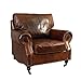 Produktbild Loungesessel Wales Vintage-Leder Echtleder Sessel Vintage Cigar Dunkelbraun