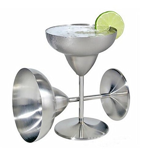 Cálice de vinho homozy premium de grau alimentício de aço inoxidável inquebrável sem BPA – Prata1, c