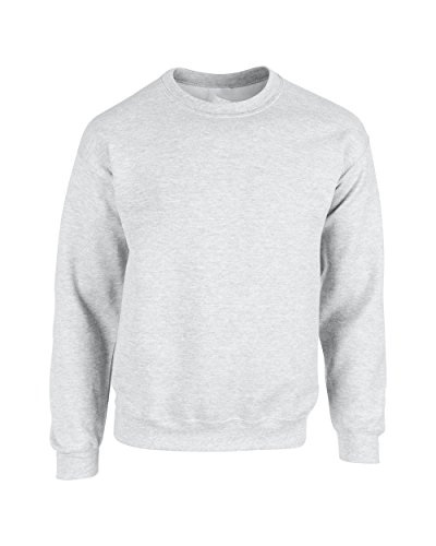 Image of D&H Plain Classic Sweatshirts Sizes XS to 3XL Workwear Casual Crewneck Jumper Sweater Sports Leisure Fleece Pullover Grey