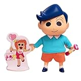HiPlay IO Creations Crayon Shin-Chan QQ Bouncy Series Touru Kazama Figura de Acción de Vinilo Suave Movible con Vestuario