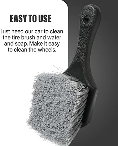YAKEFLY Car Wheel Brush,Soft Bristle Wheel & Tire Brush,Car Wash Brush for Car Rim,Tire Rim Brush,Car Interior & Exterior Surface Cleaning Brush,Multipurpose Detailing Brush 4 YAKEFLY Car Wheel Brush,Soft Bristle Wheel & Tire Brush,Car Wash Brush for Car Rim,Tire Rim Brush,Car Interior & Exterior Surface Cleaning Brush,Multipurpose Detailing Brush