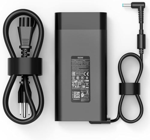 Image of 150W AC Replacement Charger Fit for HP Zbook 15 16 17 15u 15v G3 G4 G5 G6 G7 G8 G9 ZBook Studio G4 G5 G7 G8 G9 Victus 15 OMEN 15 17 Pavilion Gaming 15 17 TPN-CA11 TPN-DA09 Laptop Power Adapter Supply