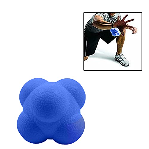 Psg.lgd Hexagonal Reaction Ball High Density Rubber Foam Bounce For Agility Reflex And Coordination Training (2 Pack Blue And Red) #TOP6