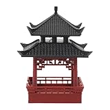 Matériau : Fabriquée en plastique robuste, cette statuette de pagode miniature garantit une longévité adaptée aux environnements extérieurs, convenant parfaitement comme objet décoratif dans aquariums ou jardins féériques