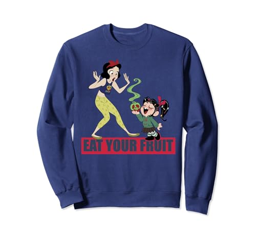 Sweatshirt Disney Wreck It Ralph 2 Princesse Snow White pull décontracté bleu