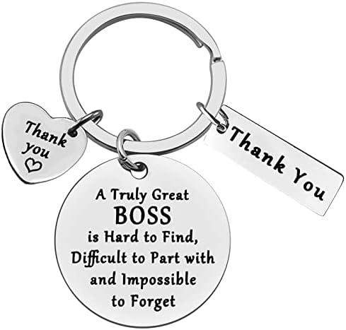 Ximalun Boss Keyring Gifts Thank You Boss Gifts for Coworker Manager Supervisor Leader Christmas Birthday Boss Day Leaving Going Away Retirement Gifts Goodbye Gifts for Boss Women Men