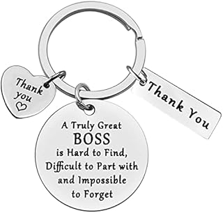 Ximalun Boss Keyring Gifts Thank You Boss Gifts for Coworker Manager Supervisor Leader Christmas Birthday Boss Day Leaving Going Away Retirement Gifts Goodbye Gifts for Boss Women Men