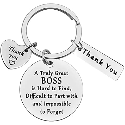 Ximalun Boss Keyring Gifts Thank You Boss Gifts for Coworker Manager Supervisor Leader Christmas Birthday Boss Day Leaving Going Away Retirement Gifts Goodbye Gifts for Boss Women Men Cover