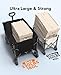 Wagons Carts Foldable, Collapsible Foldable Wagon 330lbs Capacity, Large Capacity Wagon Cart with All-Terrain Wheels,Heavy Duty Utility Wagon Cart with Brakes for Camping Shopping Sports