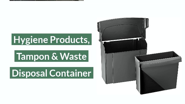 Image of Alpine Sanitary Napkin Receptacle - Feminine Hygiene Disposal Container, Wall Mounted Trash Can with Odor Control Seal & Installation Hardware (Black)