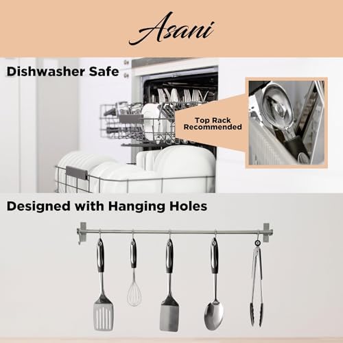 25-Piece Stainless Steel Kitchen Utensil Set | Non-Stick Cooking Gadgets and Tools Kit | Durable Dishwasher-Safe Cookware Set | Kitchenware Gift Idea, Best New Apartment Essentials 3