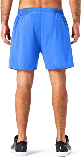 Image of Men's Workout Running Shorts Quick Dry Lightweight Gym Shorts with Zip Pockets S5Shorts