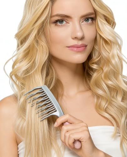 Peine de dientes anchos para cabello rizado 2 unidades miniatura 4