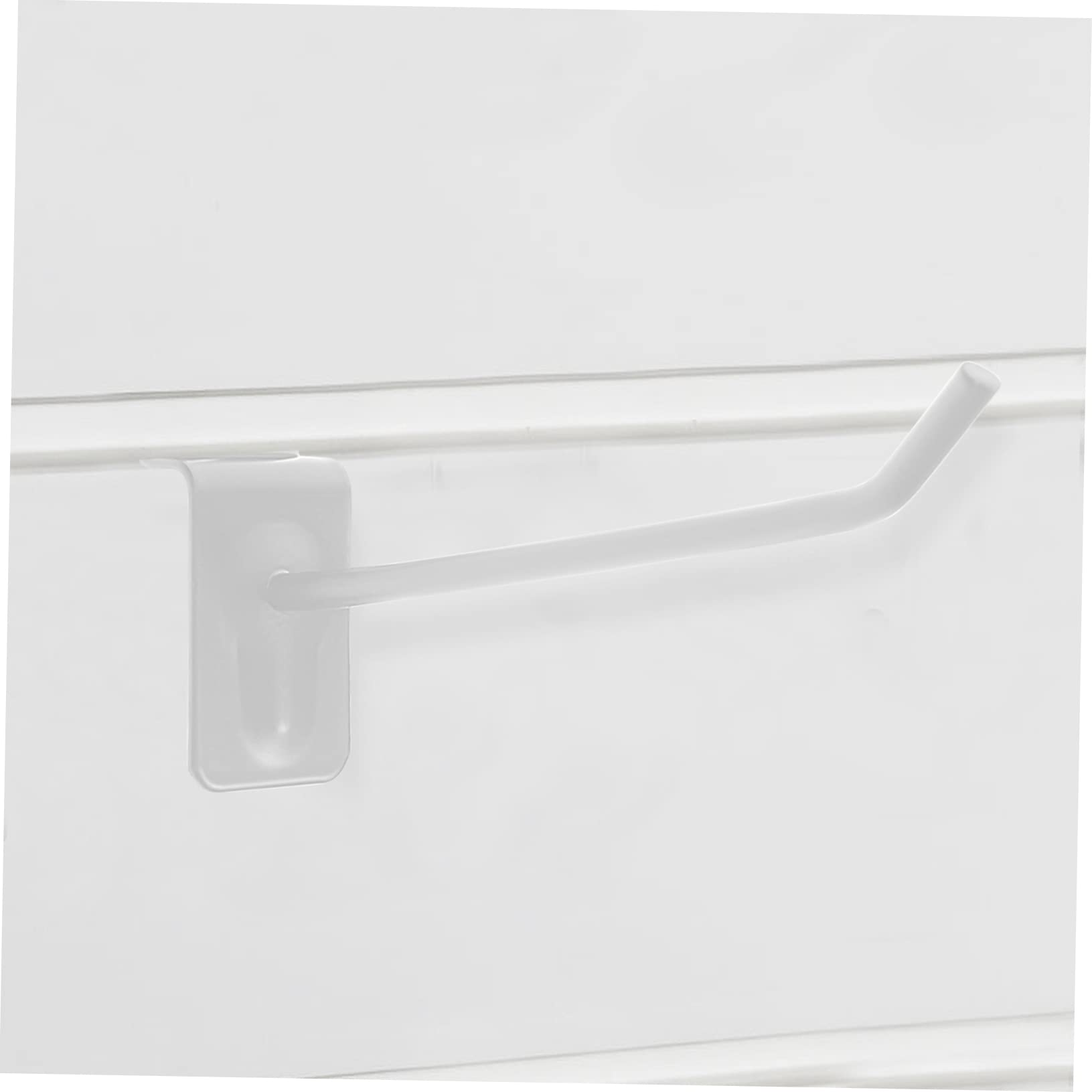 Ciieeo Ganci Pezzi Scanalato Ferro in Bianco Pannello 30 | Garage e Parete Espositiva, Rimozione Rapida, Installazione Semplice, Adatti a Bag e Jewelry