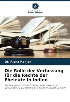 Paperback Die Rolle der Verfassung für die Rechte der Eheleute in Indien [German] Book