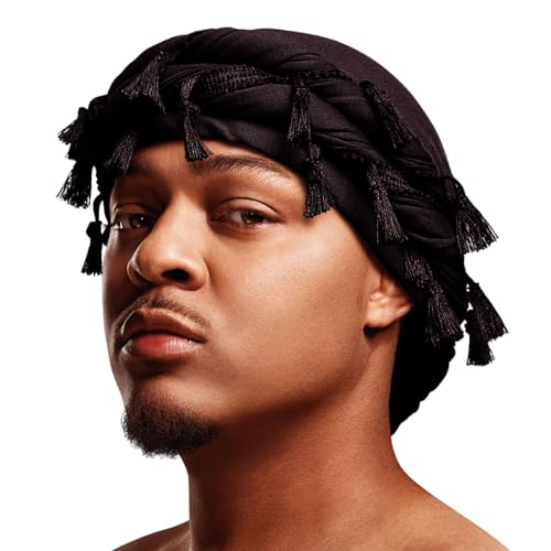 Image of Red by Kiss Bow Wow Premium Satin Mens Turban - Anti Breakage Moisture Retention, Stylish Soft Light Comfort Headwear