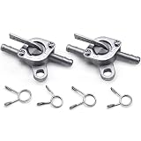Inline Gas Fuel Petcock Shut Off Valve fits 6mm 1/4" or 3/16", Fuel Cock Valves for Generator Baja N