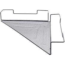 Gaweb Corner Plastic/Metal Freestanding Stackable Organizer Shelf for Bathroom,Iron Square Triangle Office Cubicle Corner Shelf Storage Rack Sundries Organizer - Triangle*