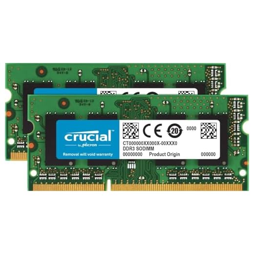 Crucial RAM CT2KIT102464BF160B 16GB Kit (2x8GB) DDR3 1600 MHz CL11 Laptop-Speicher-Kit