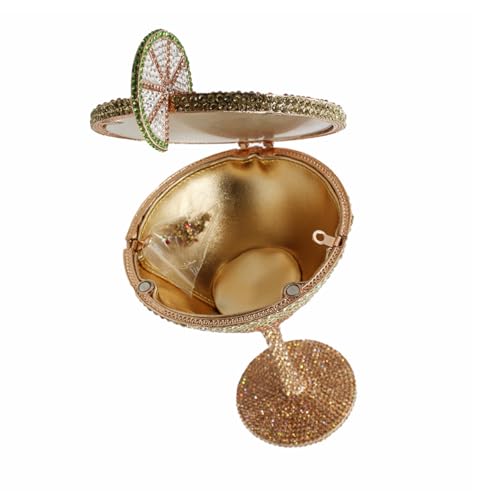Image of Women Goblet Rhinestone Evening Bag Cocktail Cup Diamond Clutch Funny Crystal Prom Handbag Wedding Purse for Party