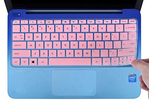 CaseBuy Keyboard Cover Compatible 2019 2018 2017 HP Stream 11 ah110nr ah012dx ah112dx / HP Stream 11 Pro G4 G2 11.6 / HP Stream 11 y010wm y010nr y020nr Soft-Touch Protective Skin, Pink