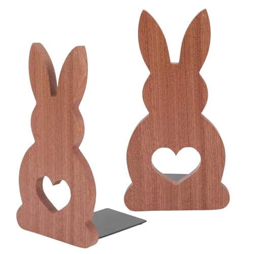 Serrage-Livres Bois Lapin Support Organisateur Étagère Compact x2