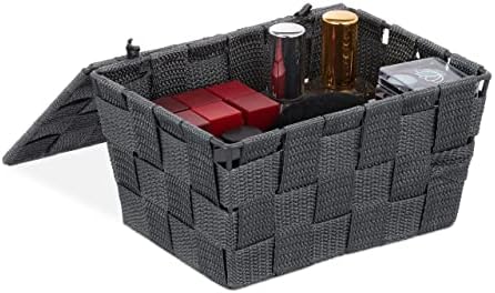 WENKO Aufbewahrungskorb Adria - Stylischer Korb Mit Chromgriffen Für Bad & Küche