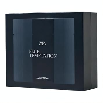 Zara Blue Temptation Set Perfume for Men Amber Fougere Fragrance Scent Eau de Parfum EDP 120ml (4.05 fl. oz) + 60ml (2.03 fl. oz)