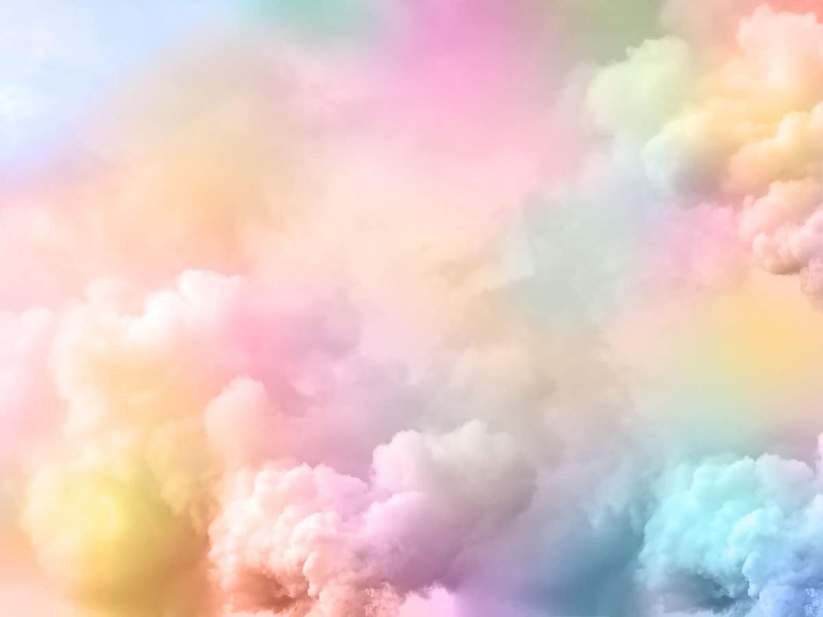 Kate 7×5ft Colorful Clouds Photography Backdrop Pink Blue Gradient Backdrop Abstract Background Fabric Photo Studio Props for Photographer Pictures