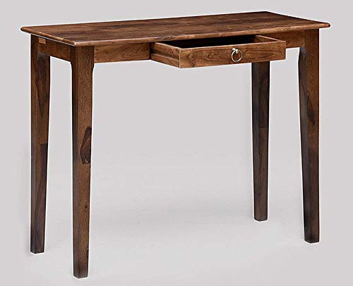 Image of SONA ART & CRAFTS Solid Sheesham Wooden Study Table for Adults with a Drawer Storage | Study Desk for Students | Computer Table for Home Office Desk | Writing Table (Natural Finish)