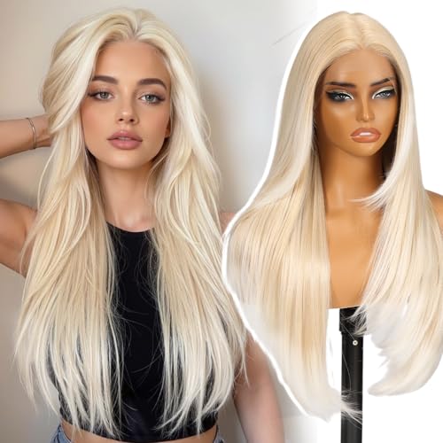 Dofami KOME Blonde Synthetic Lace Front Wig,T Part Pre Cut