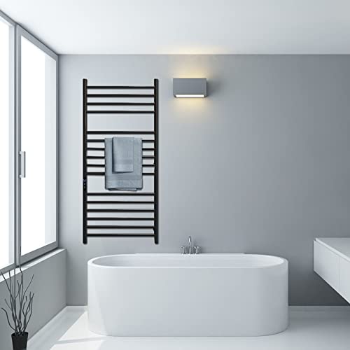 Sèche-serviettes chauffant électrique intelligent au design noir mat - 5