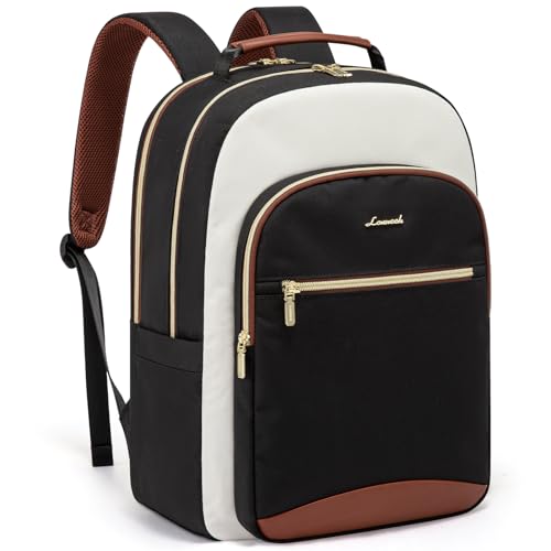 LOVEVOOK Laptop Backpack for Women, 15.6 Inch Work Business Backpack Purse for Teacher, Waterproof Nurse Bag College Bookbag for School, Casual Personal Item Travel Bag College Daypack