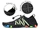 SAGUARO Badeschuhe Herren Wasserschuhe Damen Barfuss Schuhe Sport Schwimmschuhe Barfußschuhe Gegen Seeigel Aquaschuhe rutschfest Strandschuhe Leicht Neoprenschuhe Barfussschuhe Schwarz 1, Gr.44