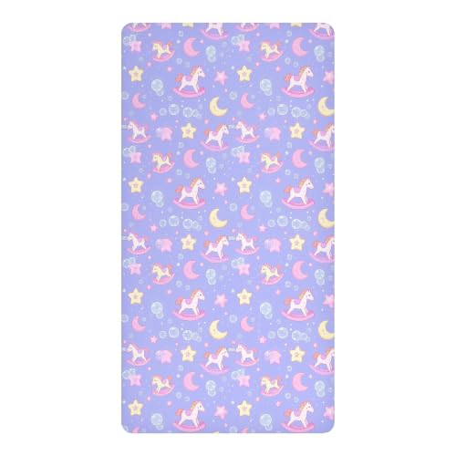 Drap de matelas imperméable bébé violet pour literie tout-petits - 2