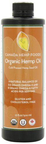 Canada Hemp Foods- Certified Organic Hemp Oil-Super Omega 6-Super Omega 3-Non GMO-Gluten Free-THC