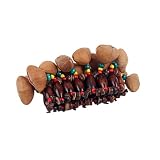 ibasenice Pulsera Artesanal Diseño de Que Cáscara Étnico Orquestal de Nuez Especial, Tamaño Único Acompaña Instrumento de Percusión el para Uso Musical