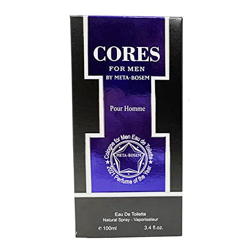 J & H Variety Perfume Meta-Bosem Cores Pour Homme, Eau De Toilette Spray For Men Cologne, Citrus Freshness, Daytime And Casual Use, A Classic Bottle, For All Skin Types, Holiday Gift, 3.4 Fluid Ounce #TOP5