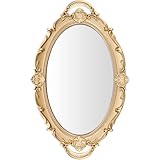 Miroir clair et large : sa grande surface offre une réflexion nette, idéale pour le maquillage et un usage quotidien. miroir arqué, miroirs décoratifs