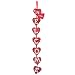 Red Wood Hearts Valentine's Day Hanging Welcome Sign