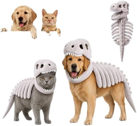 Pet Dinosaur Costume，Grey：Small