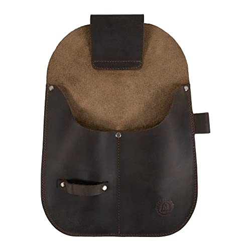 Toolshed Hide, Gardening Tools Holder Handmade from Full Grain Leather - Bourbon Brown