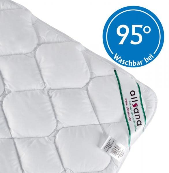 Microfaser Leicht-Steppbett 200x200 cm, kochfeste Sommerdecke für Allergiker geeignet, hygienisch bei 95°C waschbar