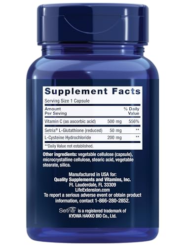 Thumbnail image for Life Extension Glutathione, Cysteine & C 